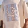 Cream Shell 100% Cotton T-Shirt and Shorts Set