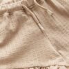 Cream Shell 100% Cotton T-Shirt and Shorts Set