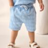 Blue Short Sleeve Polo Shirt And Shorts Set