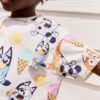 Ecru Bluey Short Sleeve T-Shirt and Cycle Shorts Set