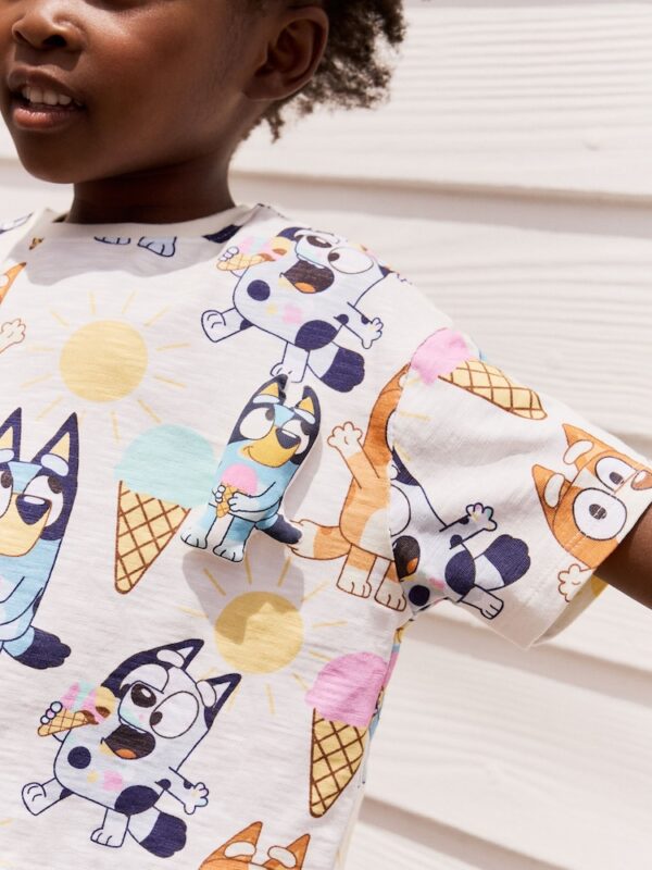 Ecru Bluey Short Sleeve T-Shirt and Cycle Shorts Set