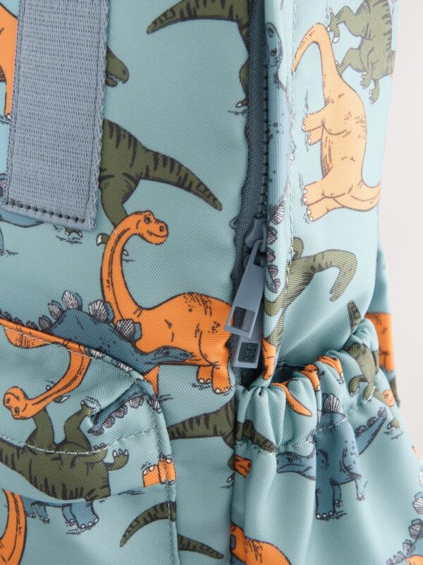 Blue Dinosaur Print Backpack