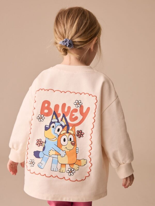 Ecru White Bluey Long Sleeve Top and Leggings Set