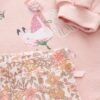 Pink Floral Fairy Frill Hem Sweatshirt & Leggings Set