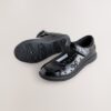 Black Patent Bow Mary Jane School Shoes