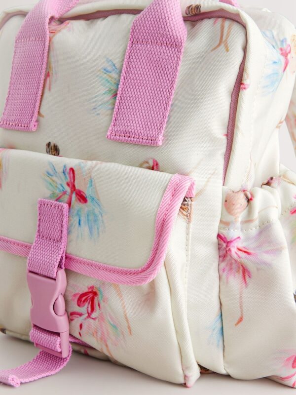 Pink Ballerina Small Handle Backpack