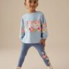Blue Bluey Top and Leggings Set