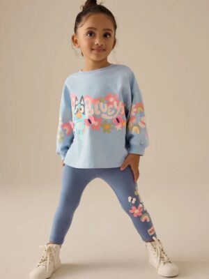 Blue Bluey Top and Leggings Set