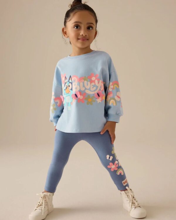 Blue Bluey Top and Leggings Set