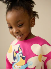 Pink Bluey Short Sleeve T-Shirt and Cycle Shorts Set