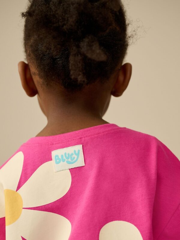 Pink Bluey Short Sleeve T-Shirt and Cycle Shorts Set