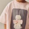 Pink Bunny 100% Cotton Top & Shorts Set
