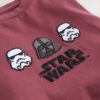 Berry Red Back Print Licensed Star Wars T-Shirt