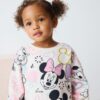 Pink Disney Minnie Mouse Long Sleeve Top and Leggings Set