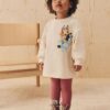 Ecru White Bluey Long Sleeve Top and Leggings Set