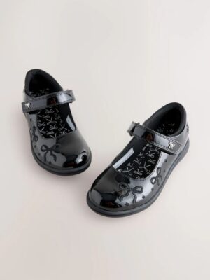 Black Patent Bow Mary Jane School Shoes