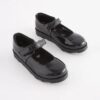 Black Patent Junior School Mary Jane Shoes