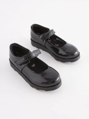 Black Patent Junior School Mary Jane Shoes
