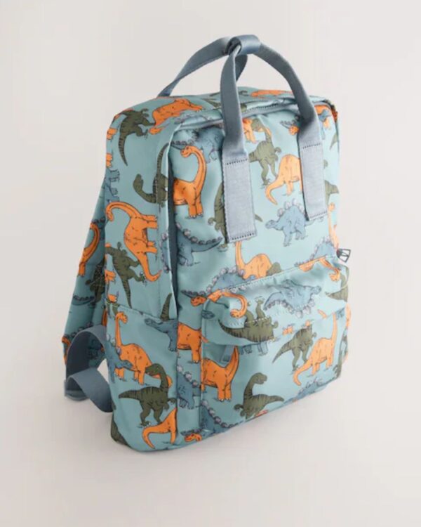 Blue Dinosaur Print Backpack