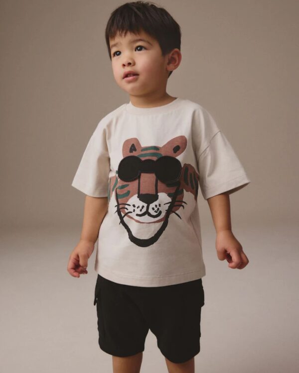 Stone Short Sleeve T-Shirt & Utility Shorts Set