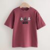 Berry Red Back Print Licensed Star Wars T-Shirt