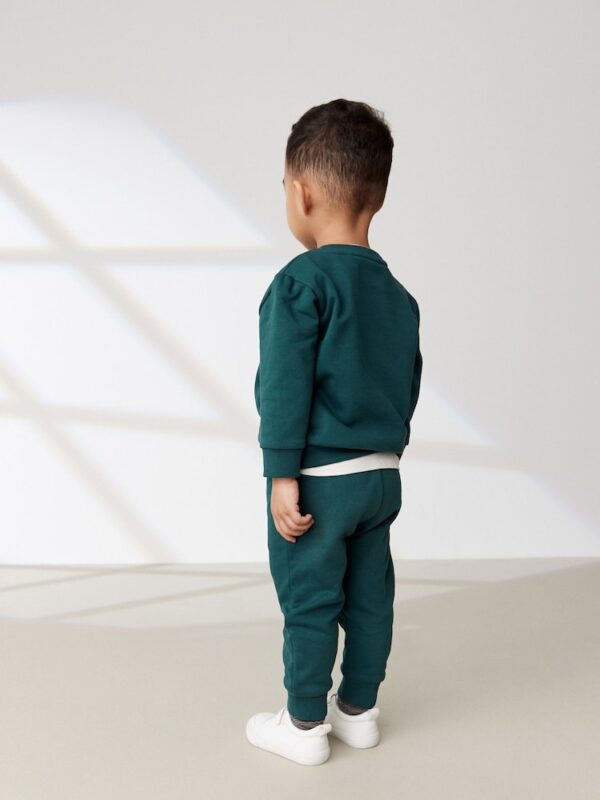 Green Jersey Sweatshirt And Joggers Set