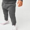 Grey Charcoal Jersey Sweatshirt And Joggers Set