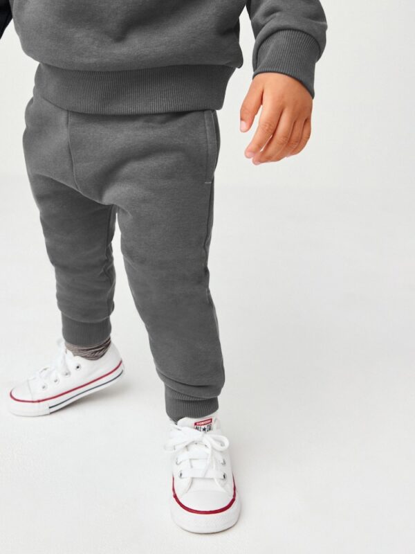 Grey Charcoal Jersey Sweatshirt And Joggers Set