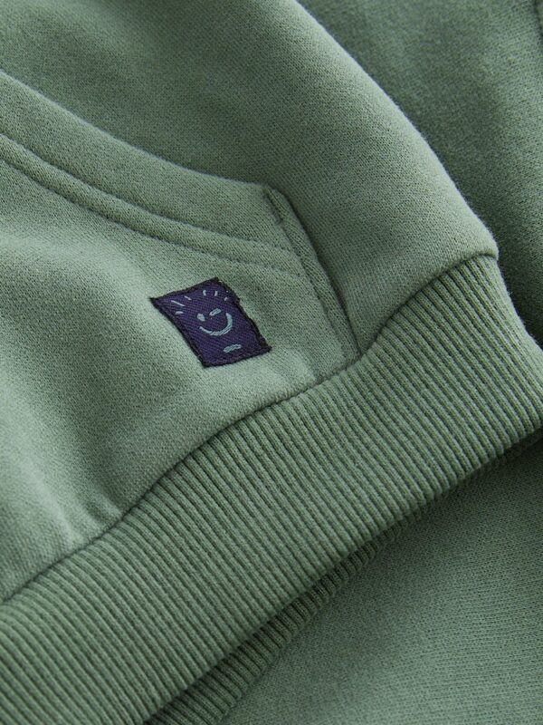 Khaki Green Long Sleeve Soft Touch Hoodie