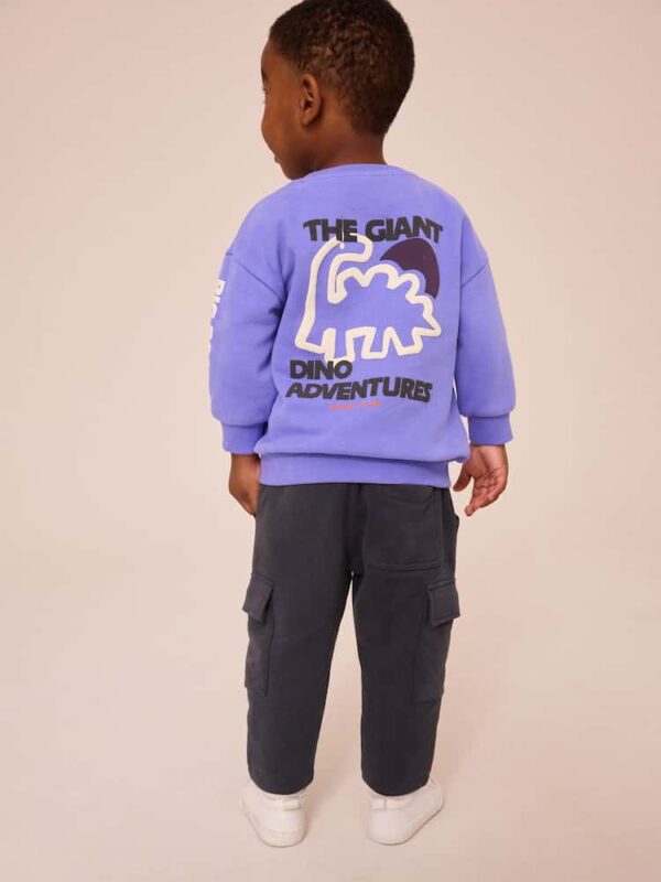 Lilac Purple Sweatshirt and Utility Joggers 2 Piece Set