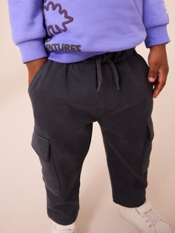 Lilac Purple Sweatshirt and Utility Joggers 2 Piece Set