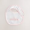 Pink/Grey Baby Bibs 3 Pack