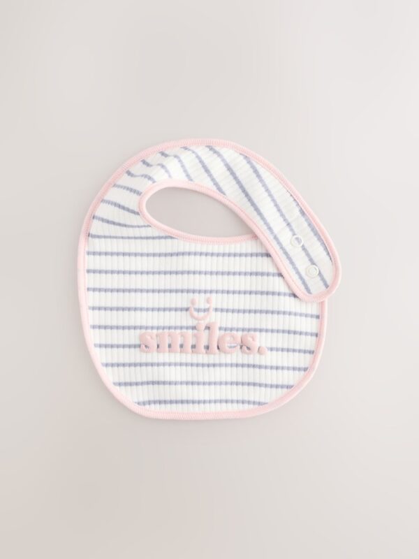 Pink/Grey Baby Bibs 3 Pack