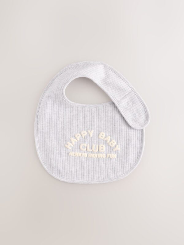 Pink/Grey Baby Bibs 3 Pack