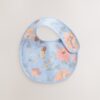 Blue Floral Print Baby Bibs 3 Pack