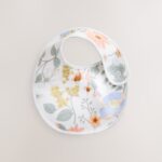 Blue Floral Print Baby Bibs 3 Pack