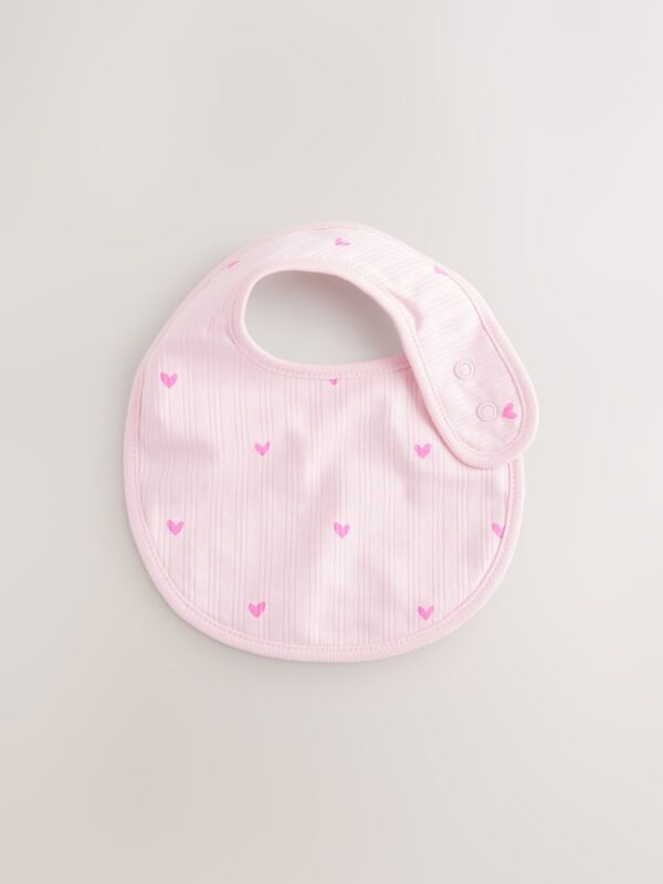 Pink Baby Bibs 3 Pack