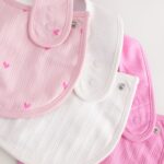 Pink Baby Bibs 3 Pack