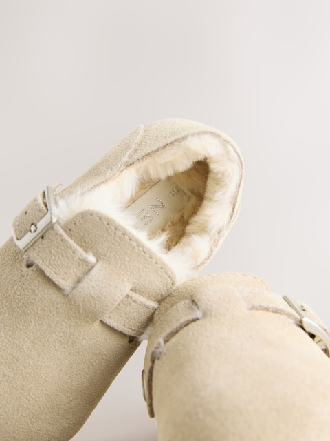 Tan Brown Leather Clog Shoes