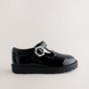 Black Patent T-Bar School Shoes