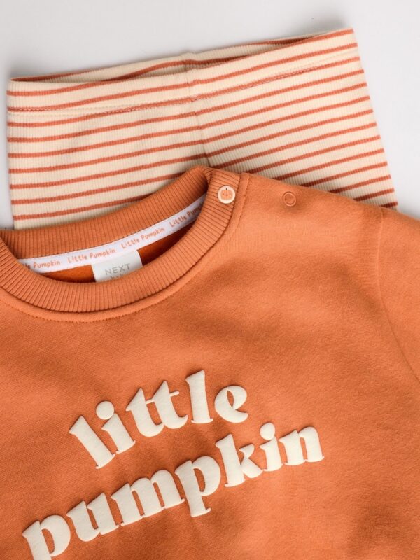 Little Pumpkin Baby Sweatshirt and Leggings Set