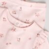 Pink Ditsy Long Sleeve Baby Frill Top And Leggings Set