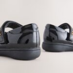 Black Patent Wide Fit (G) Bow Mary Jane School Shoes