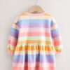 Rainbow Striped Sweat Dress