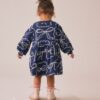 Navy Bow Sweat Dress