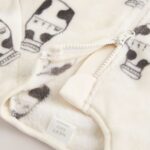White Milk Fleece Baby Sleepsuit