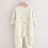 Grey Milk Fleece Baby Sleepsuit