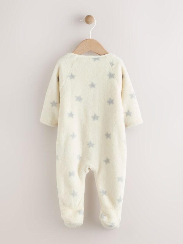 Grey Milk Fleece Baby Sleepsuit