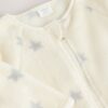 Grey Milk Fleece Baby Sleepsuit
