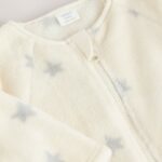 Grey Milk Fleece Baby Sleepsuit